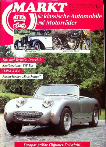 Deckblatt Oldtimer Markt (11/1989)